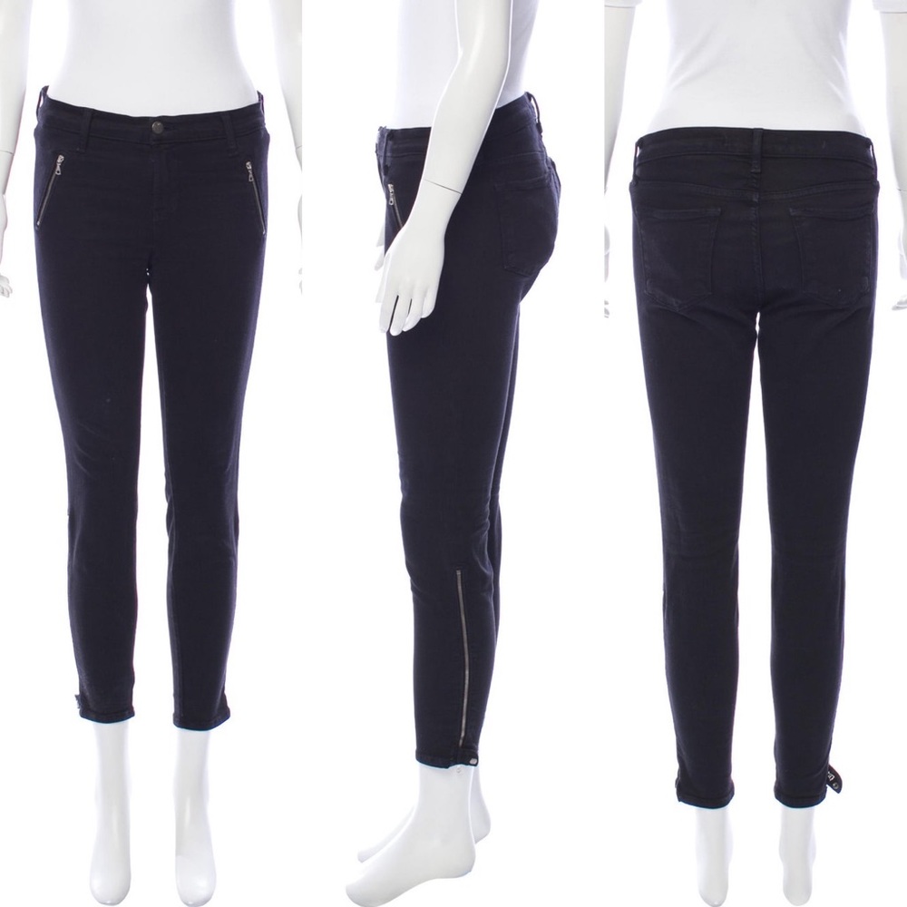 J Brand Black Mid-Rise Skinny Jeans sz 27 - Picture 1 of 3